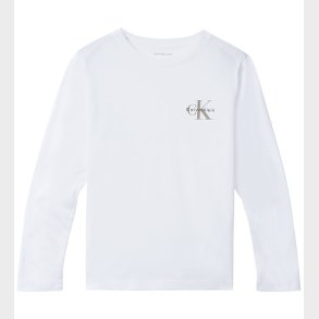 Calvin Klein Bluse - Chest Monologo - Bright White