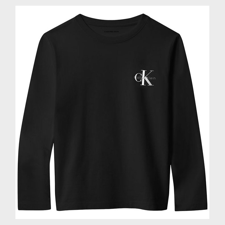 Calvin Klein Bluse - Chest Monologo - CK Black