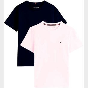 Tommy Hilfiger T-shirt - 2-pak - Desert Sky/Light Pink