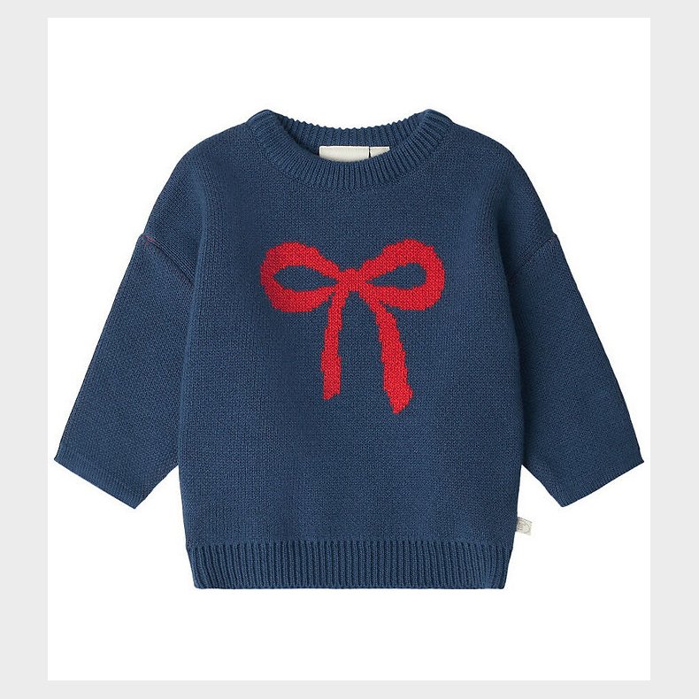 That's Mine Bluse - Strik - Nasha - Key Blue/Rd Sljfe