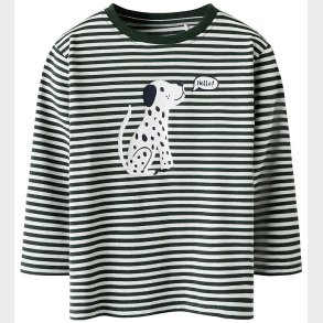 Name It Bluse - NmmKian - Cloud Dancer/Deep Forest