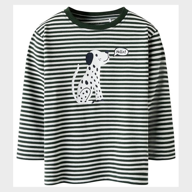 Name It Bluse - NmmKian - Cloud Dancer/Deep Forest