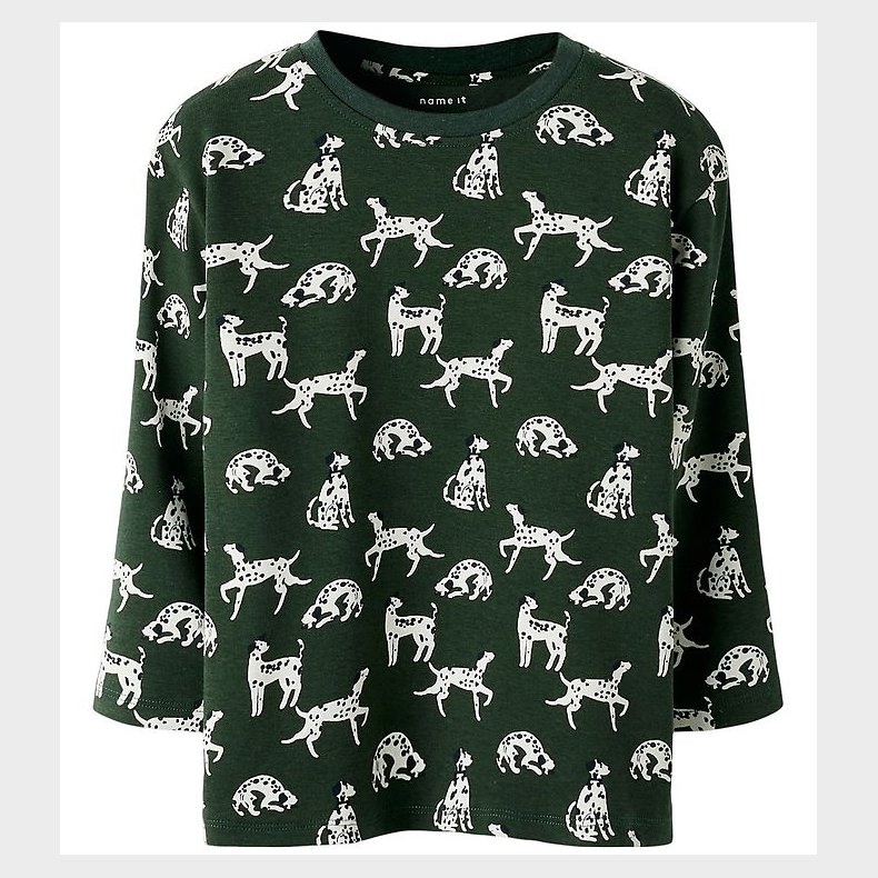 Name It Bluse - NmmKian - Deep Forest/Cloud Dancer