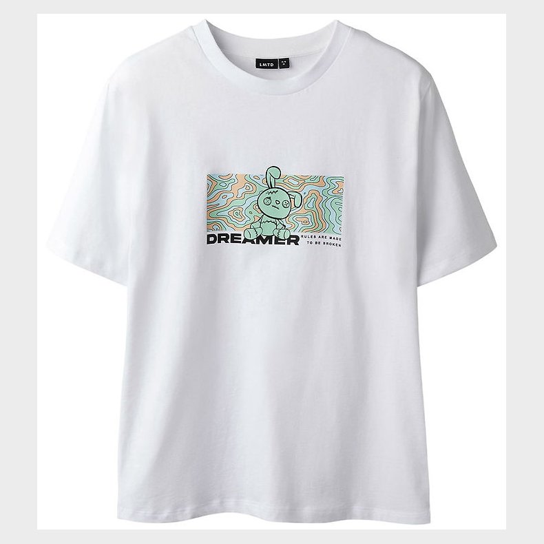 LMTD T-shirt - NlmAnders - Bright White
