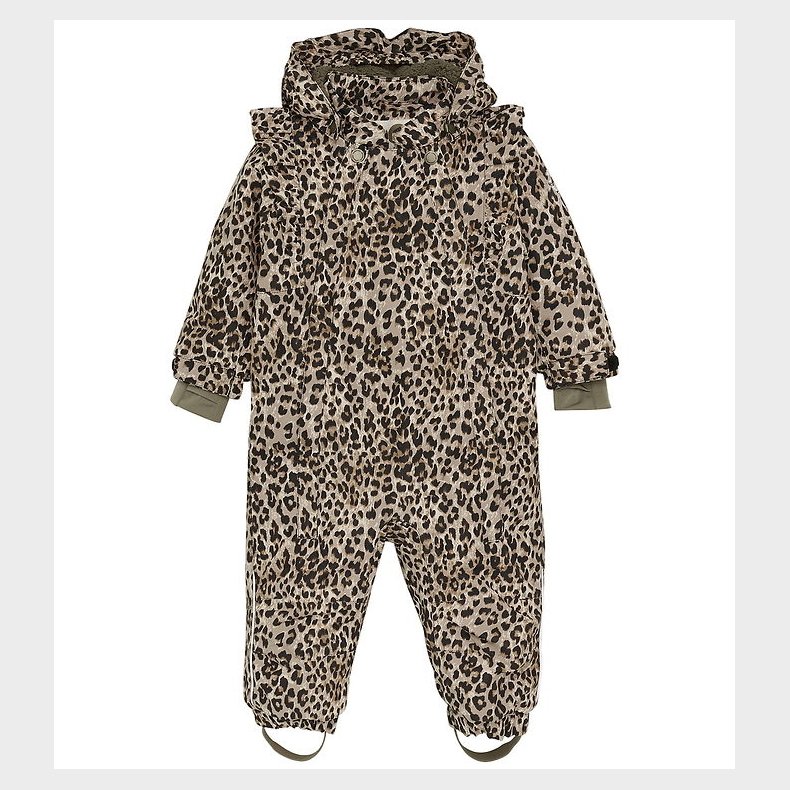 En Fant Flyverdragt - Pine Bark m. Leopard