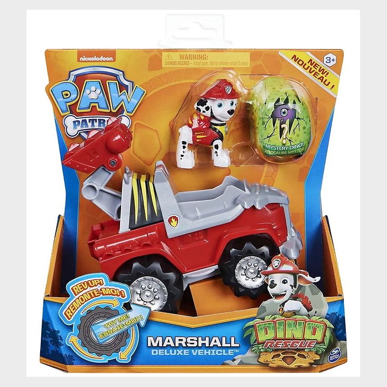 Paw Patrol Legetjsbil - Dino Rescue - Marshall
