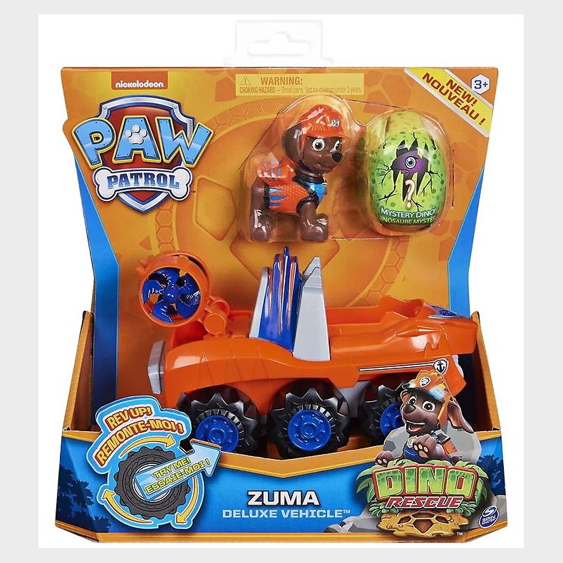 Paw Patrol Legetjsbil - Dino Rescue - Zuma