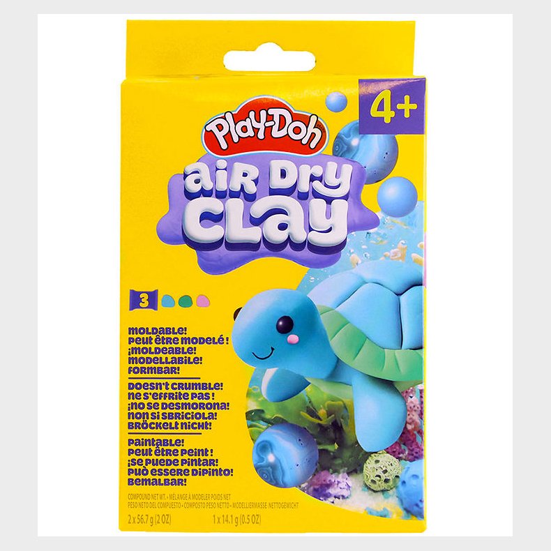 Play-Doh Modellervoks - Air Dry Clay - Skildpadde