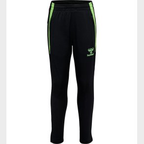 Hummel Tr�ningsbukser - hmlLead - Black/Green Gecko