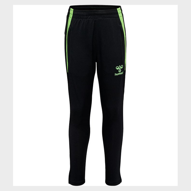 Hummel Tr�ningsbukser - hmlLead - Black/Green Gecko