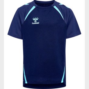 Hummel T-shirt - hmlLead 2.0 Jersey - Marine/Blue Fish