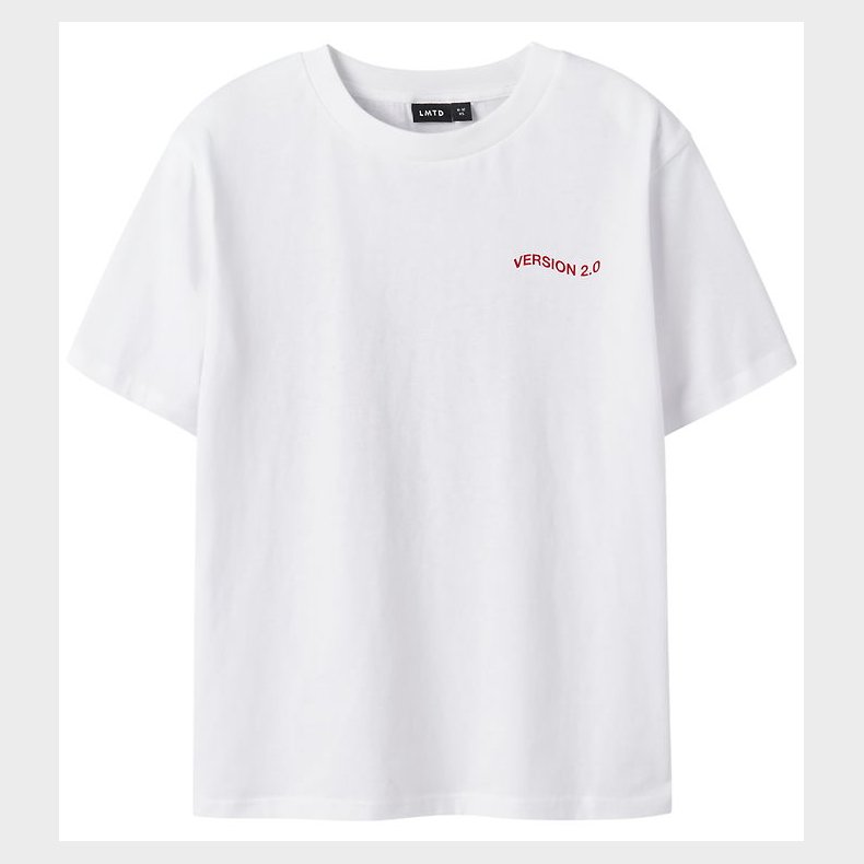 LMTD T-shirt - NlfHeart - Bright White/Red
