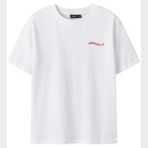 LMTD T-shirt - NlfHeart - Bright White/Red