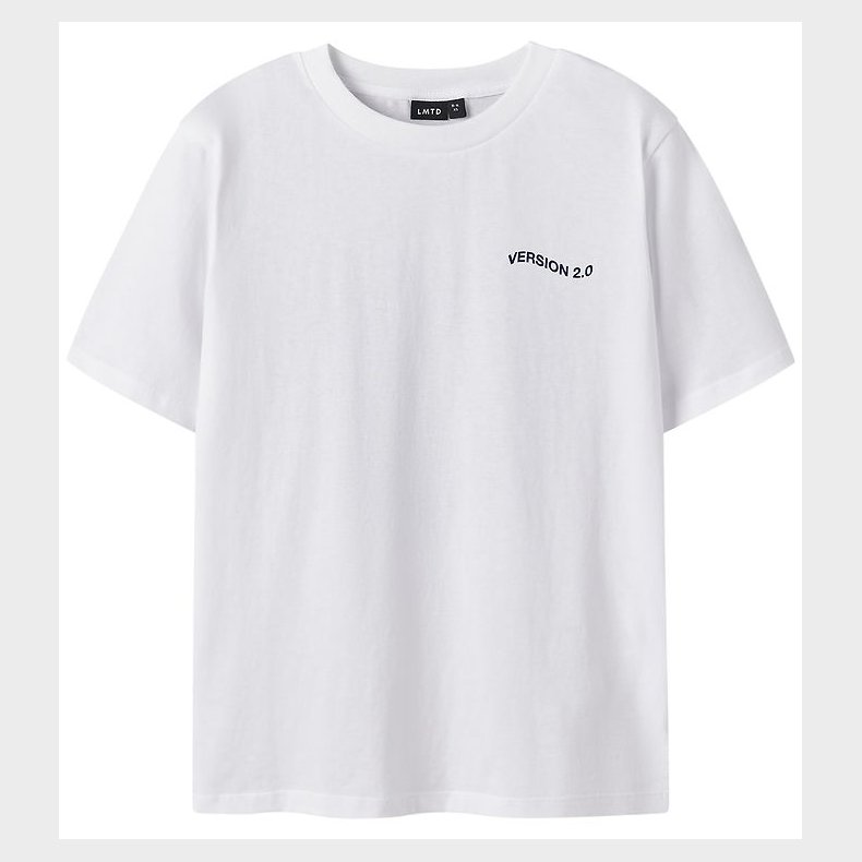 LMTD T-shirt - NlfHeart - Bright White/Blue