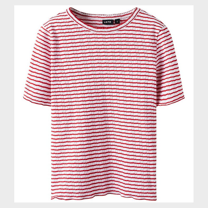 LMTD T-shirt - NlfSeher - Hibiscus/Hvid m. Hulm�nster