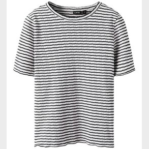 LMTD T-shirt - NlfSeher - Black Coffee/White