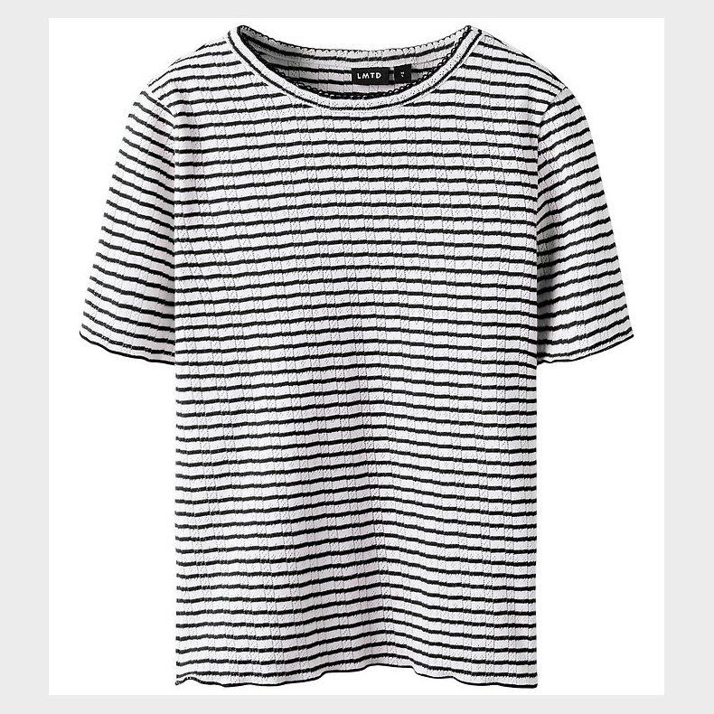 LMTD T-shirt - NlfSeher - Black Coffee/White