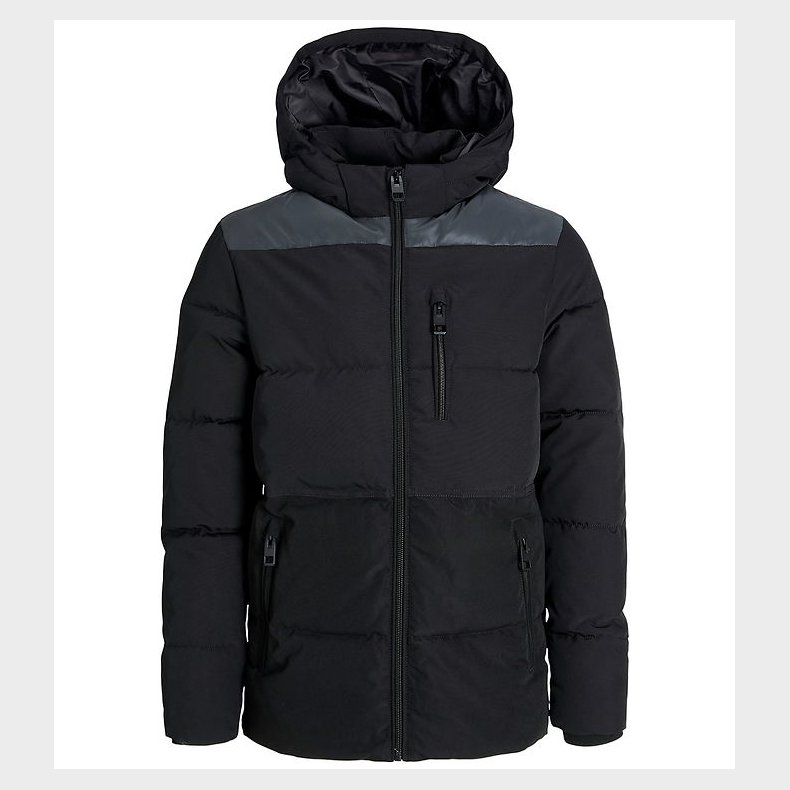 Jack & Jones Dynejakke - JjEowen - Sort/REFLECTIVE