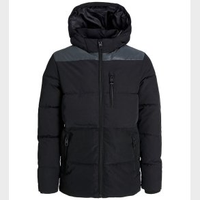 Jack & Jones Dynejakke - JjEowen - Sort/REFLECTIVE