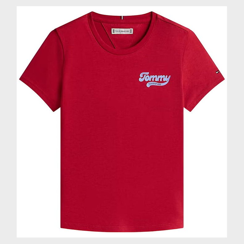 Tommy Hilfiger T-shirt - Graphic Flock - Ruby Rhubarb
