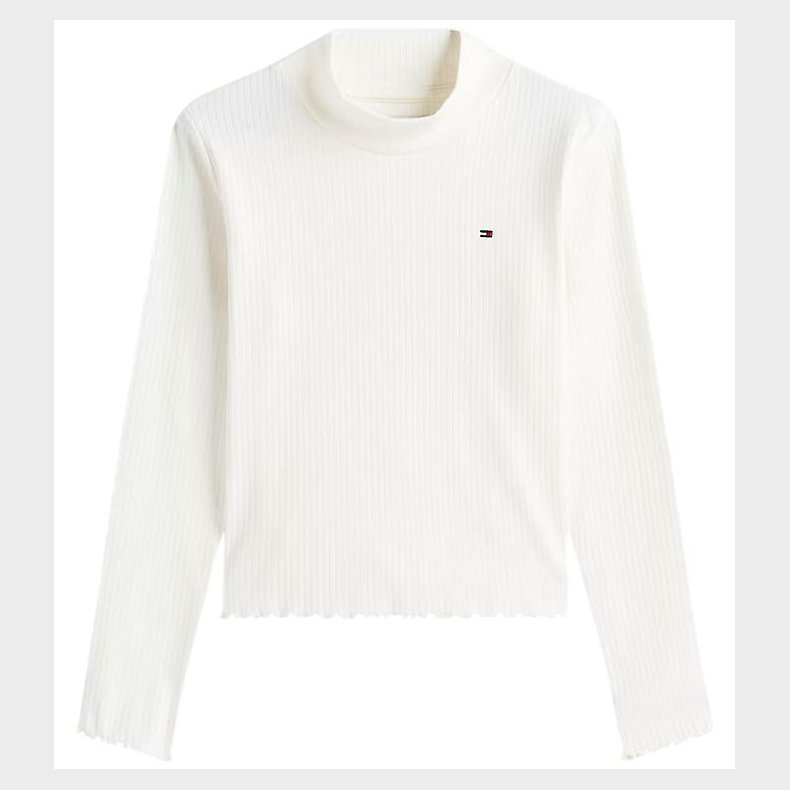 Tommy Hilfiger Bluse - Rib - Ivory Silk