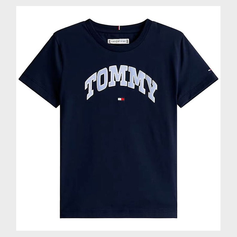 Tommy Hilfiger T-shirt - Varsity Sateen - Dark Night Navy