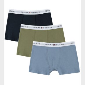 Tommy Hilfiger Boxershorts - Trunks - 3-pak - Brisk Blue/Utility