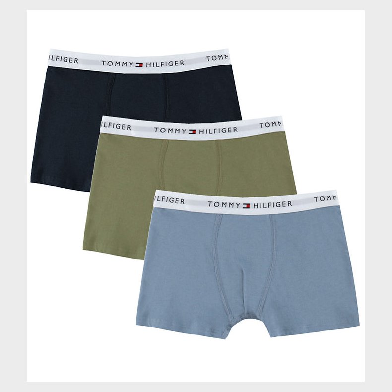 Tommy Hilfiger Boxershorts - Trunks - 3-pak - Brisk Blue/Utility