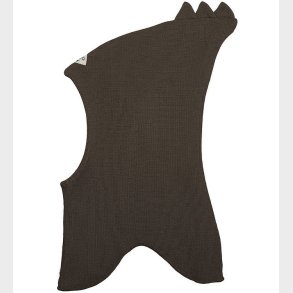 Racing Kids Elefanthue - 2-lags - Uld/Bomuld - Brun m. Takker