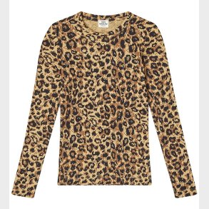 Mads Nrgaard Bluse - Rib - Leopard AOP/Black