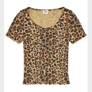 Mads Nrgaard T-shirt - Rib - Leopard AOP/Black