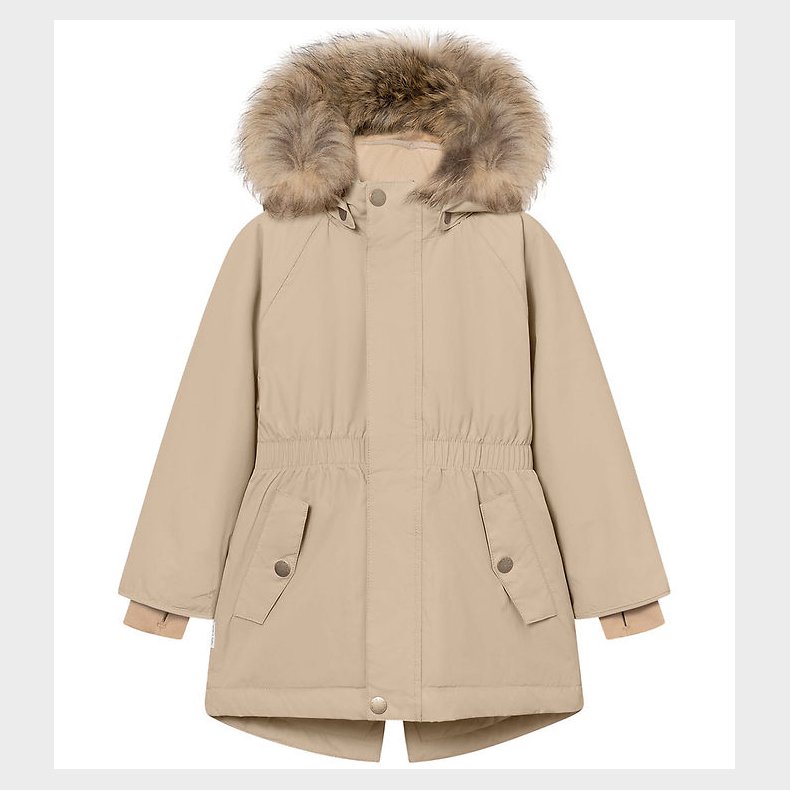 Mini A Ture Vinterjakke - MatVikania Fleece/Fur - Savannah Tan
