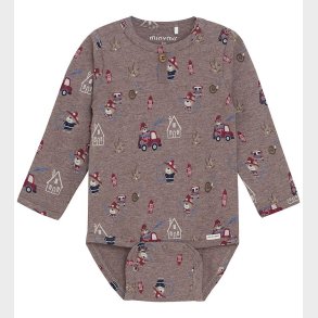 Minymo Body l/� - Dark Brown Melange