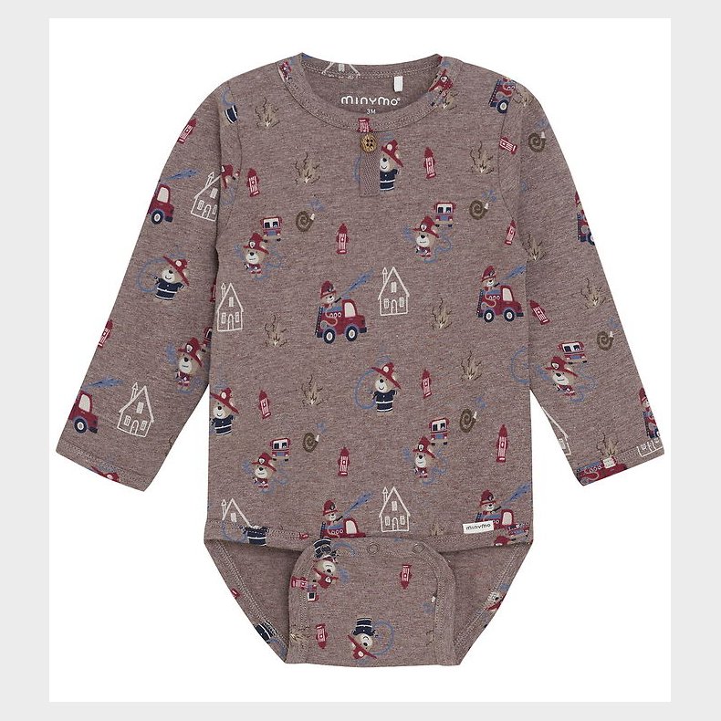 Minymo Body l/� - Dark Brown Melange