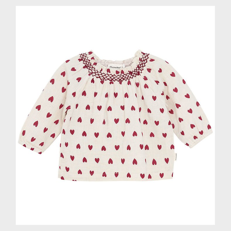 Minymo Bluse - Musselin - Eggnog