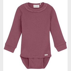Minymo Body l/� - Rib - Rose Brown