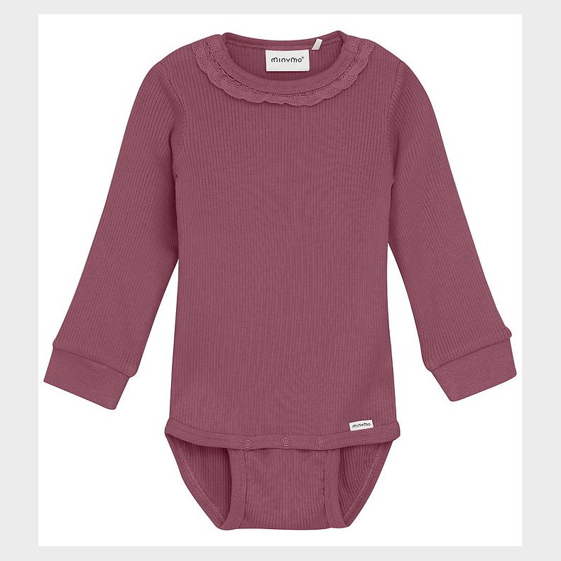 Minymo Body l/� - Rib - Rose Brown