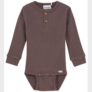 Minymo Body l/� - Rib - Chocolate Chip