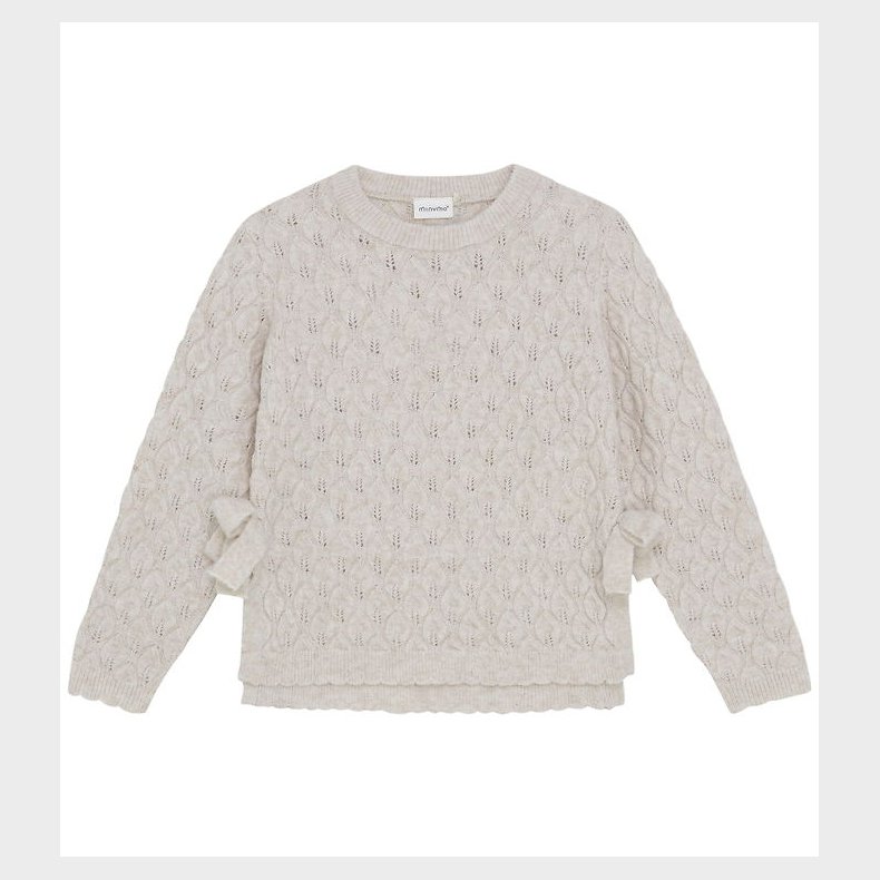 Minymo Bluse - Strik - Smoke Gray