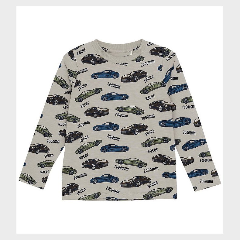 Minymo Bluse - AOP - Oxford Tan