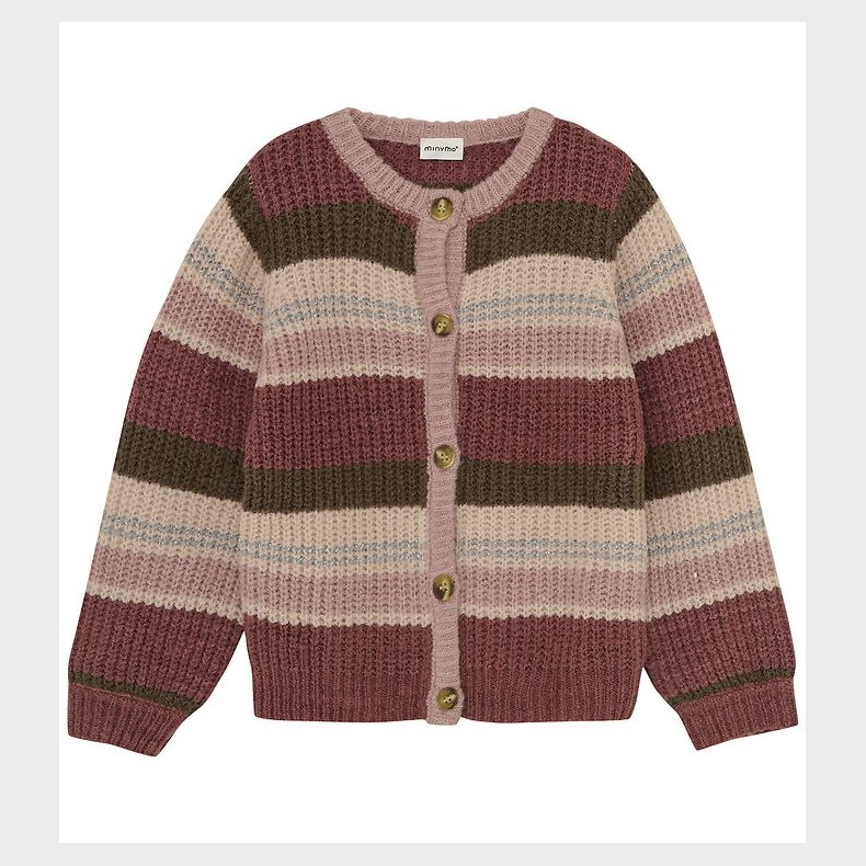 Minymo Cardigan - Strik - Woodrose