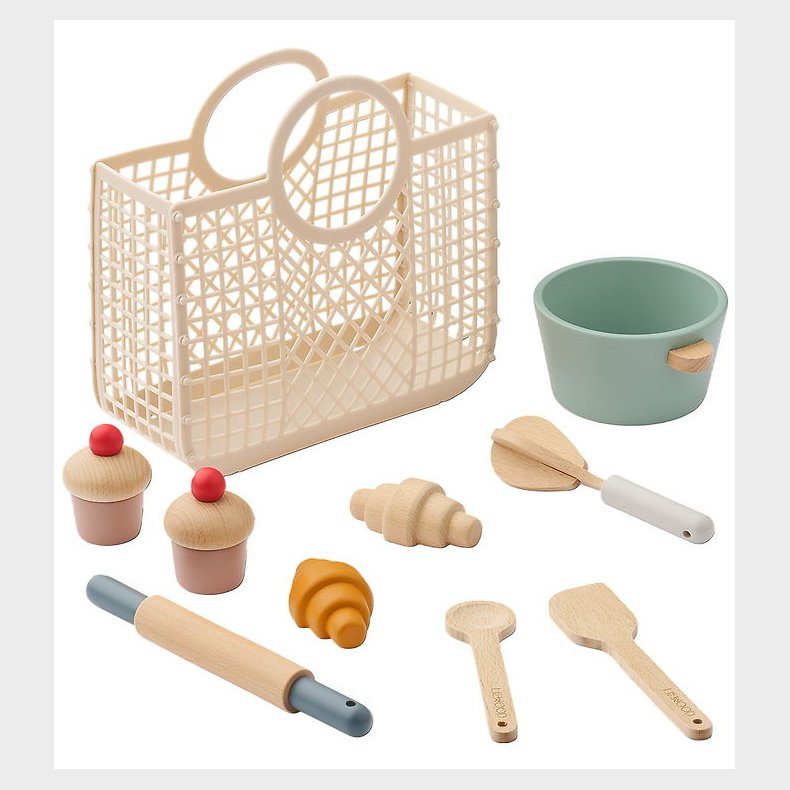 Liewood Kurv m. Legemad - Lisbeth Baking Play Set - Sandy Multi