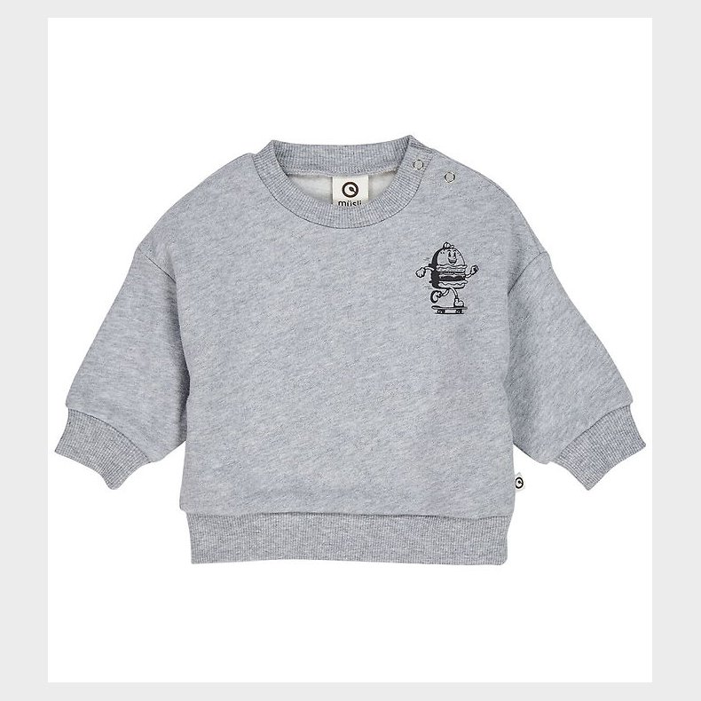 Msli Sweatshirt - Burger - Pale Greymarl