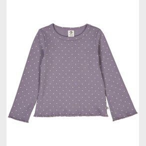 M�sli Bluse - Rib - Dot - Lilac Fog/Oak