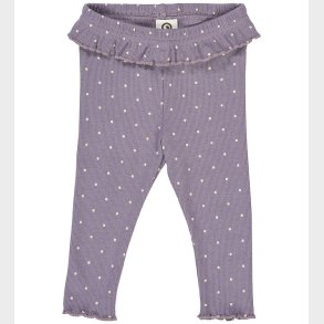 Msli Leggings - Rib - Dot - Lilac Fog/Oak