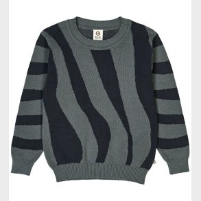 Msli Bluse - Strik - Jacquard - Stormy Blue