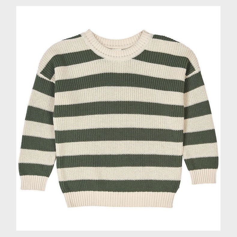 M�sli Bluse - Strik - Stripe - Oak