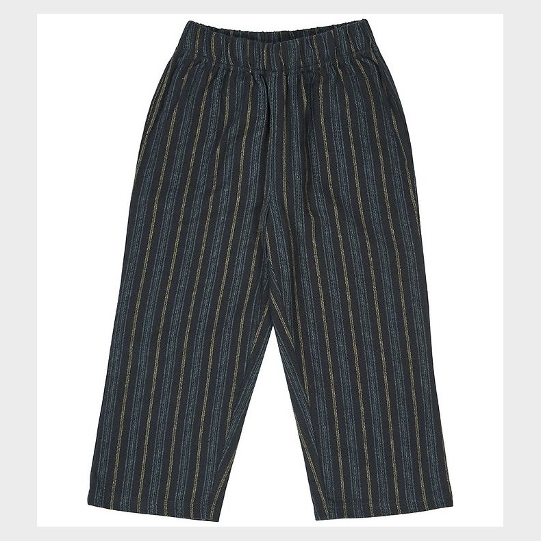 Msli Bukser - Stripe - Night Blue/Moss/Stormy Blue