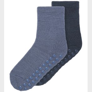 Name It Strmper - 2-pak - Uld/Bomuld - NmmWak - Skridsikker - F