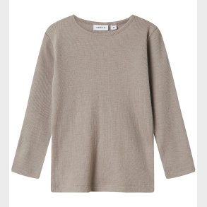 Name It Bluse - Uld/Silke - Rib - NmmWossa - Satellite